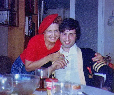 avec ma mère en 78